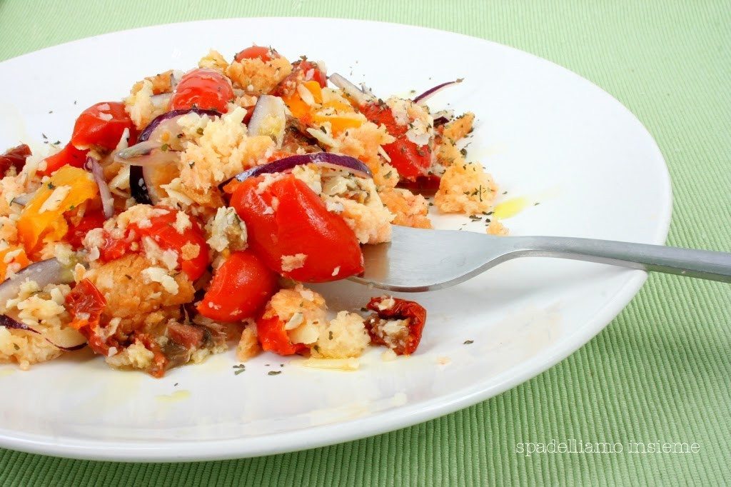 panzanella pomodori rossi e gialli
