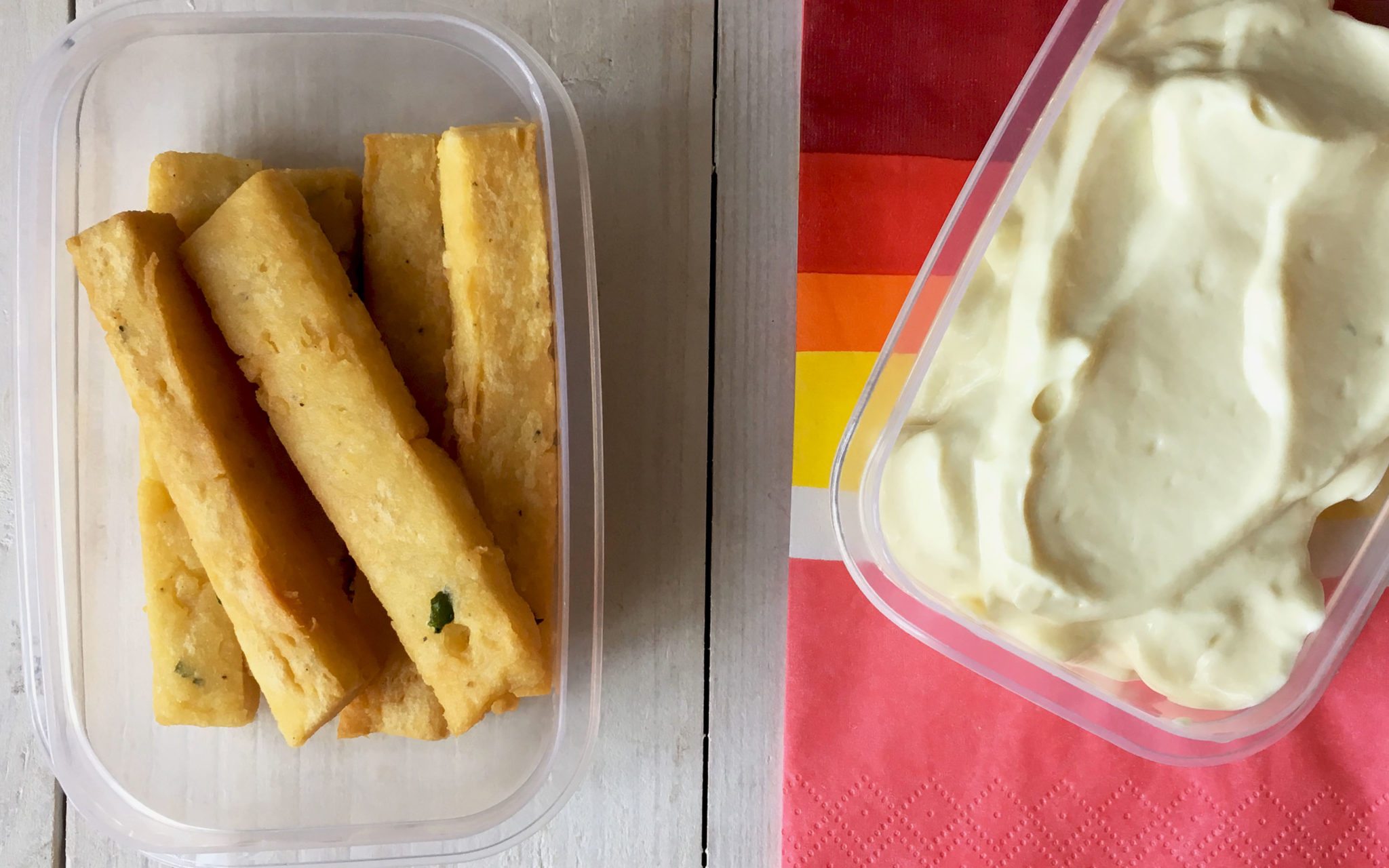 panelle con maio veg panelle con maio veg