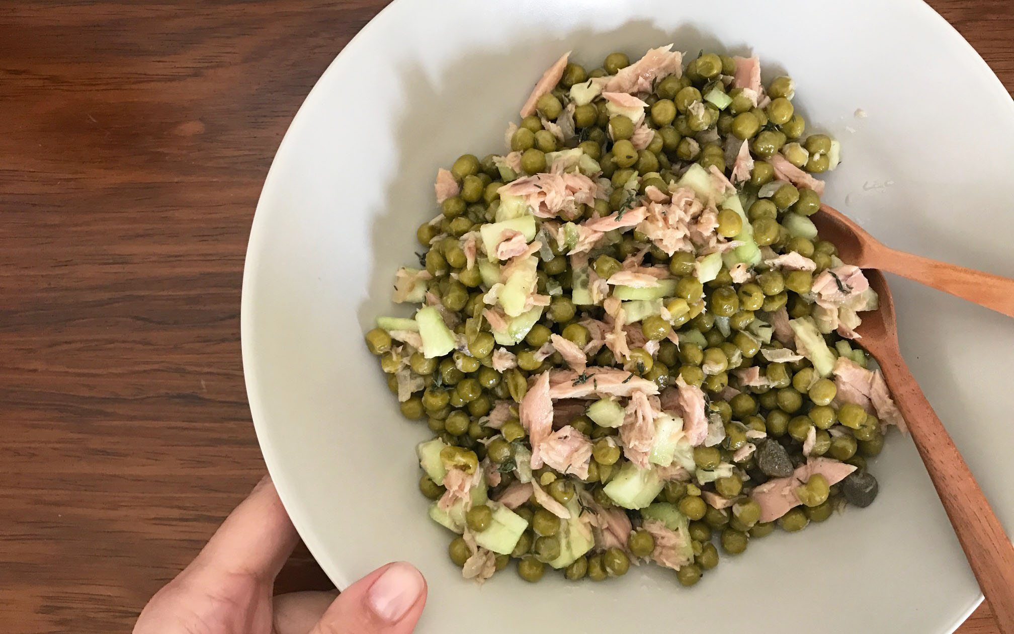 insalata tonno e piselli