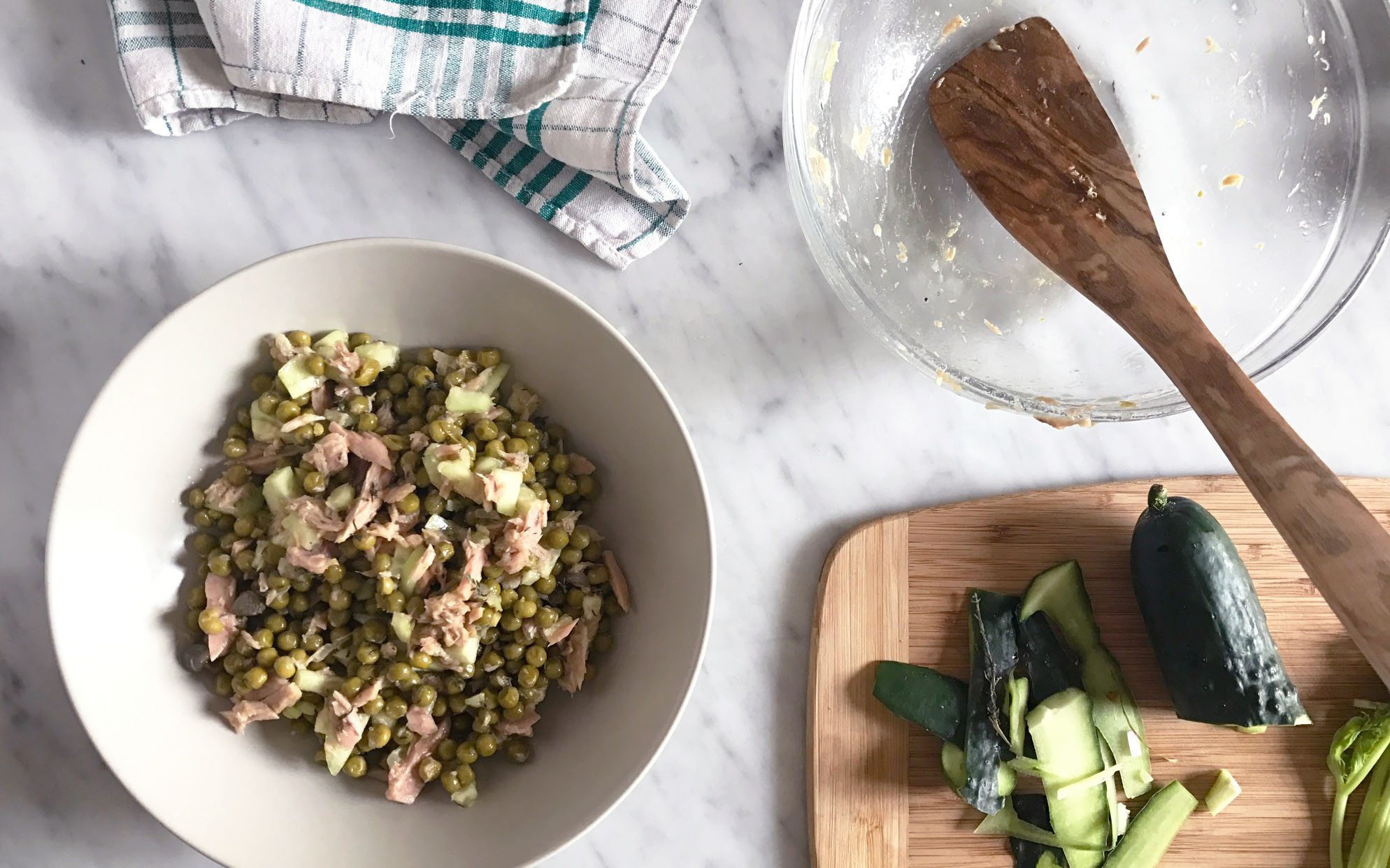 insalata tonno e piselli
